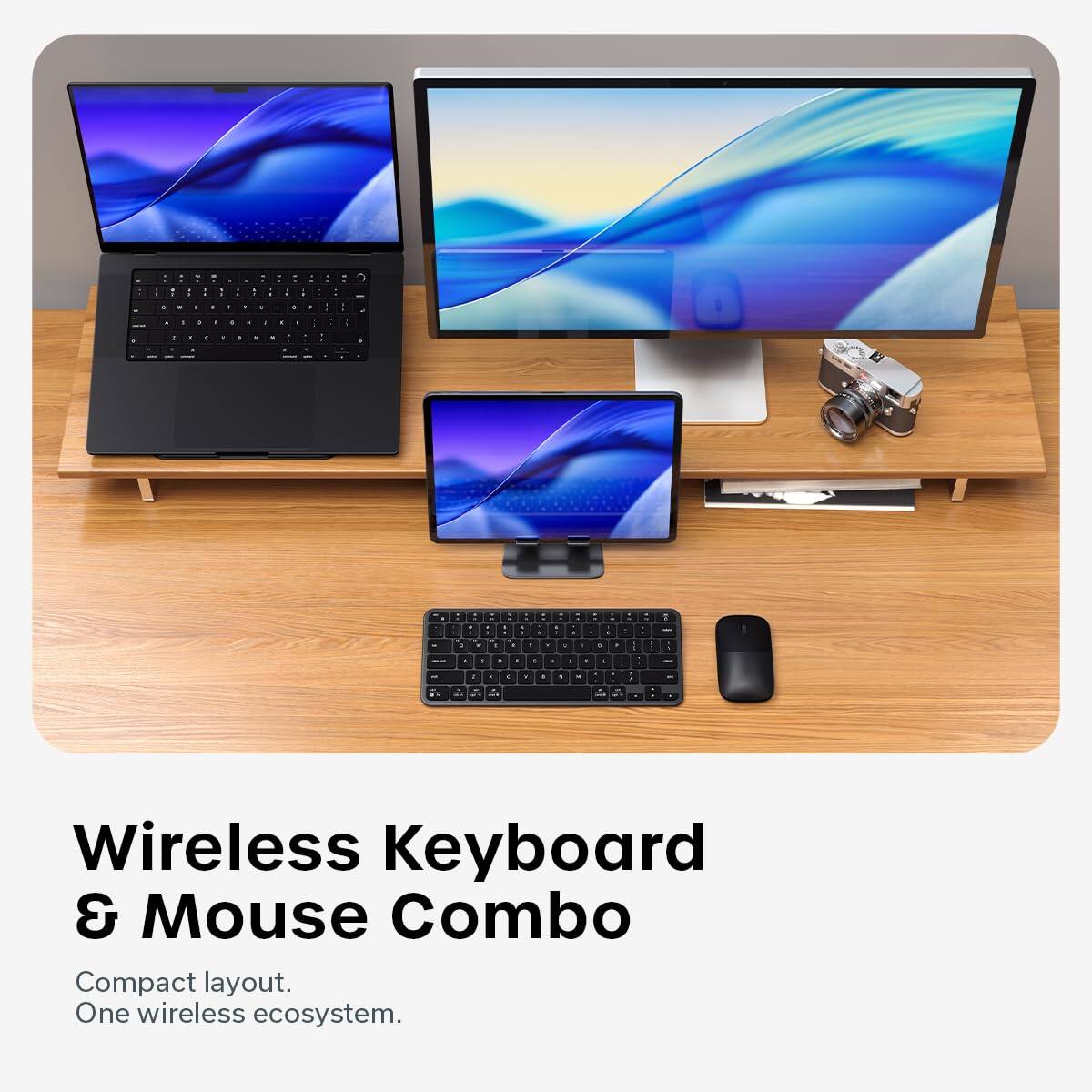 Satechi Slim CEX1 Wireless Keyboard & Mouse Combo Multi Device