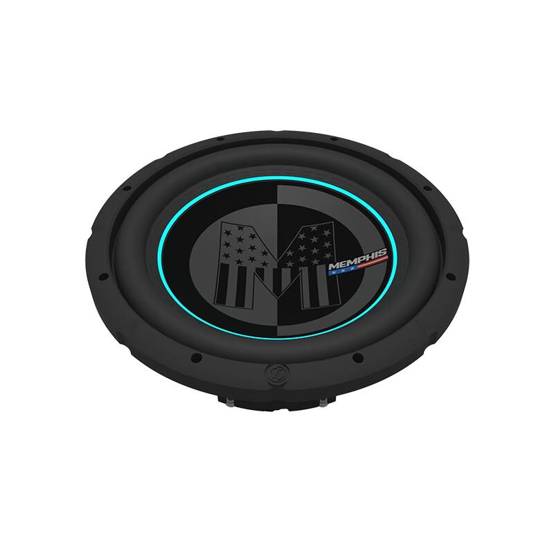 Alt View 10. Memphis Car Audio - Memphis 76PRXL12FTV Special Edition Power Reference 12" 1/2/4 Ohm RGB LED Selectable Impedance Subwoofer - Black/Gray.