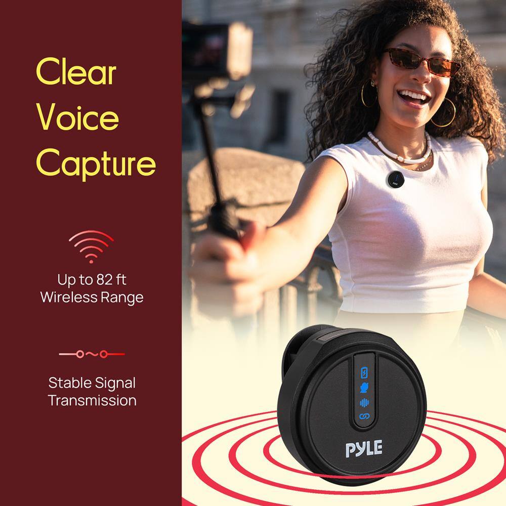 Clear Voice Capture  
Up to 82 ft Wireless Range  
Stable Signal Transmission  

PYLE