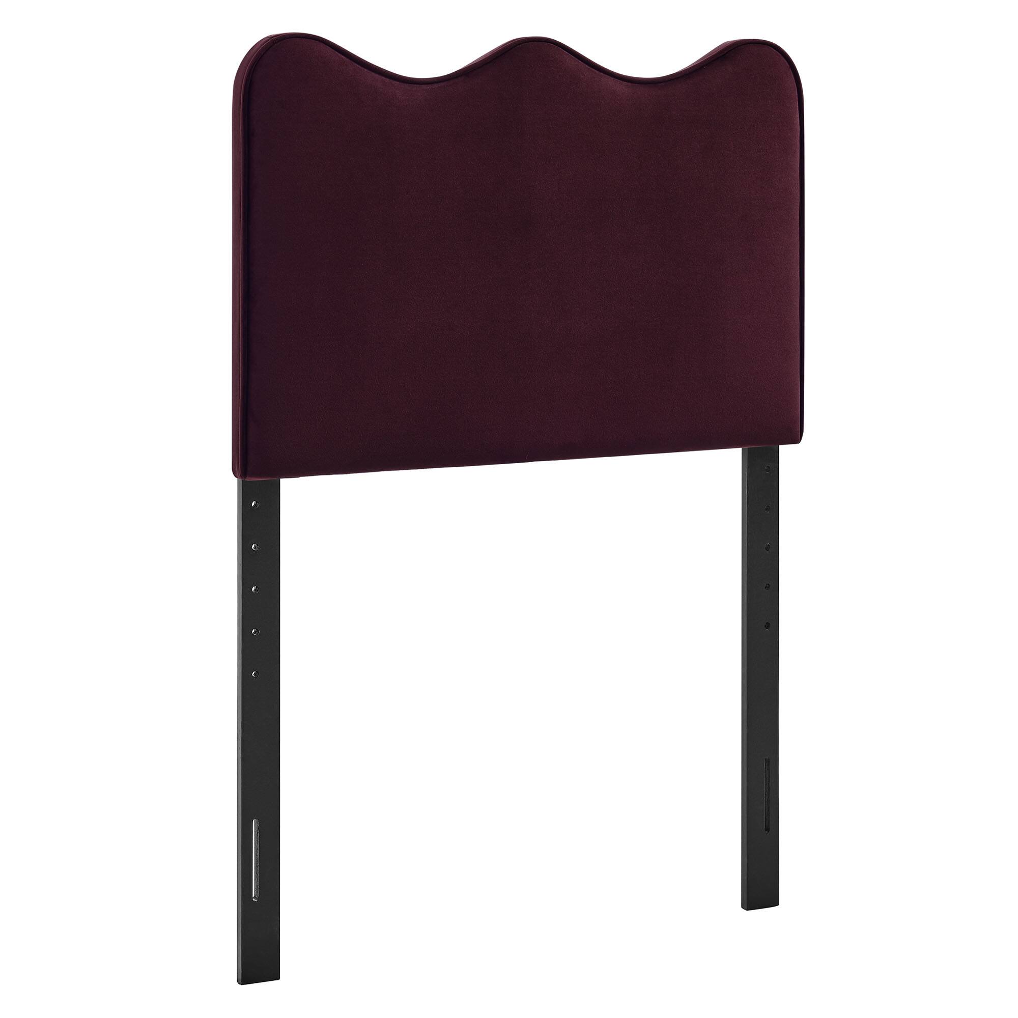 Angle. Modway - Athena Upholstered Headboard by Modway - Mulberry.