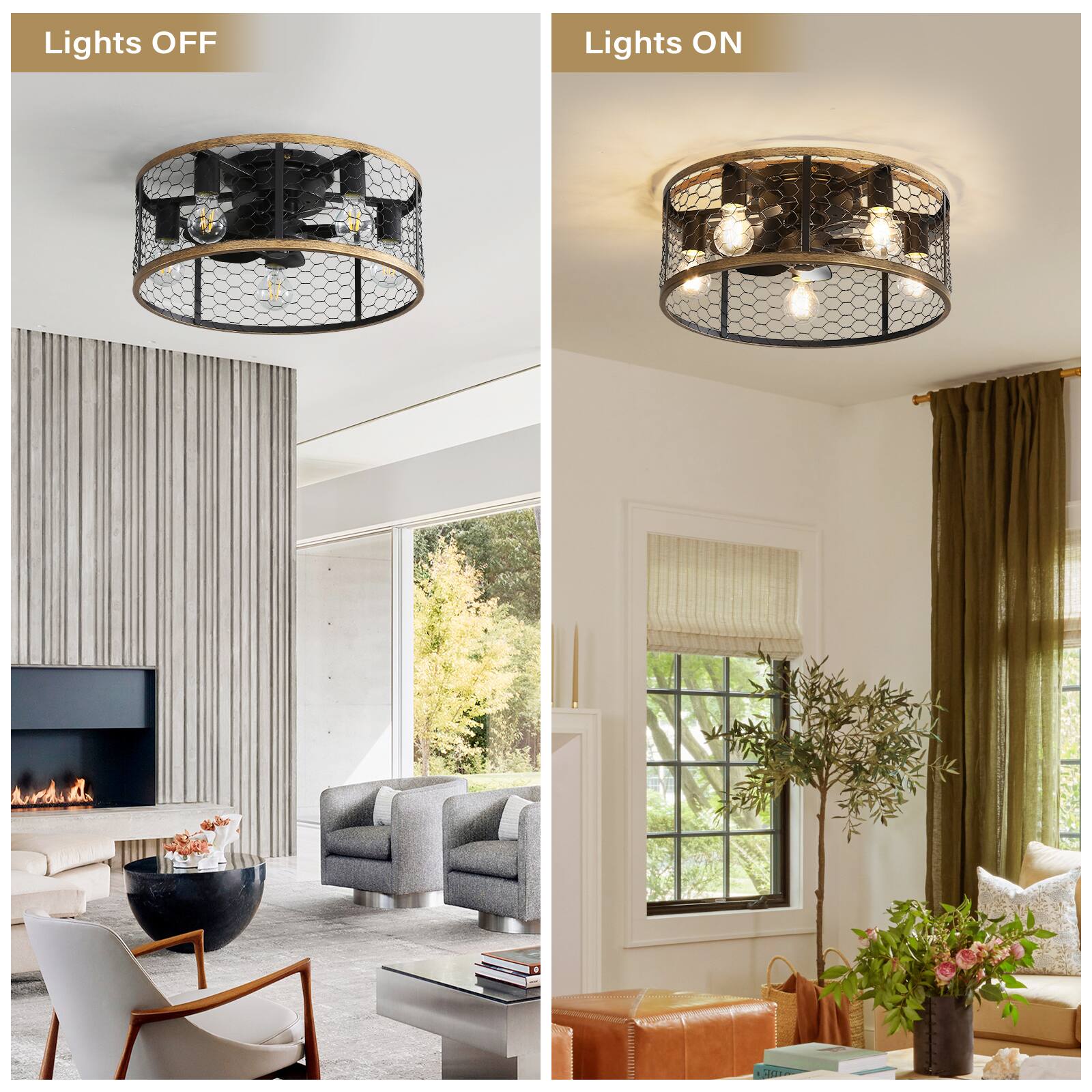 Lights OFF  
Lights ON