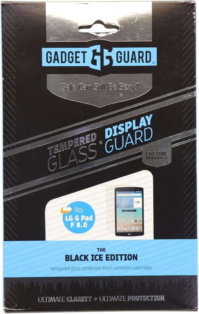 Gadget Guard - Black Ice Tempered Glass Screen Protector for LG G Pad 8.0 I Color: - Clear