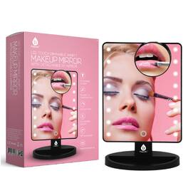 Pursonic - LED Lighted Vanity Makeup Mirror - Black