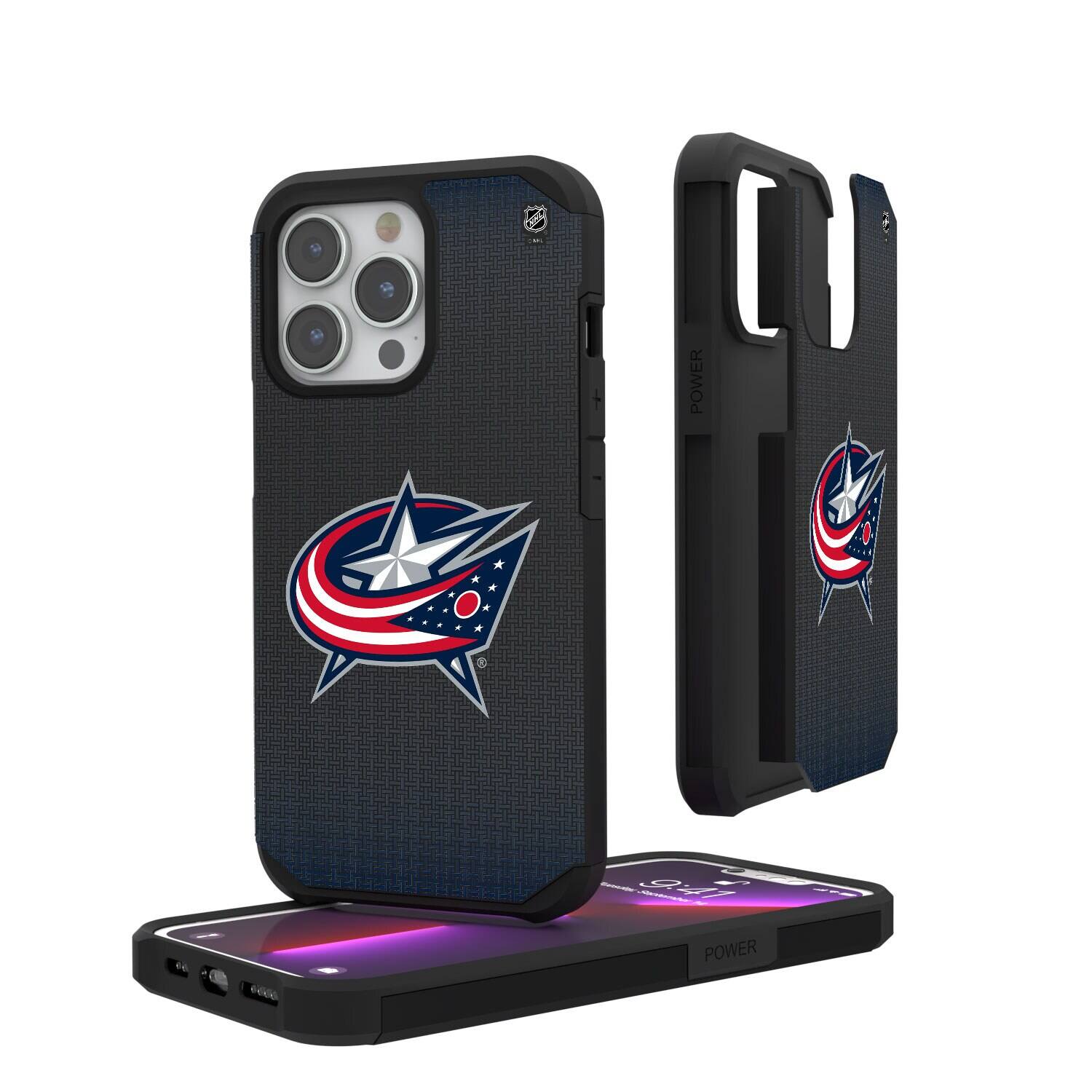Keyscaper - NHL - Columbus Blue Jackets Linen Logo iPhone Rugged Case - 14 Pro Max - Black price history on PriceWatchPro