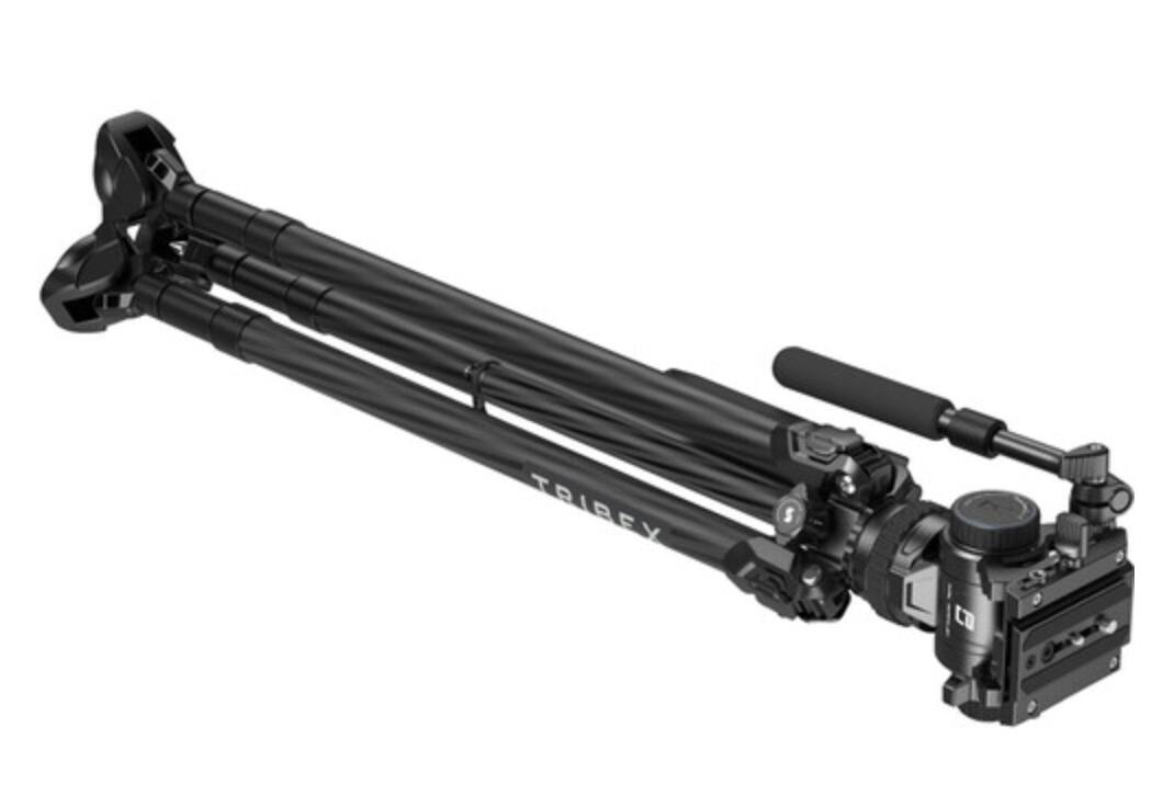 Alt View 2. Smallrig - SmallRig x Potato Jet TRIBEX Carbon II Carbon Fiber Tripod with Fluid Head for Video Cameras and Filmmaking-5755.