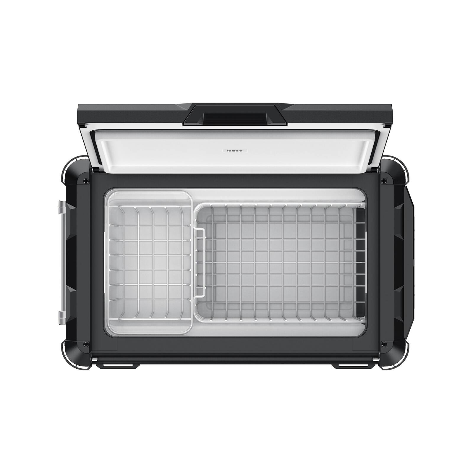 Alt View 4. ICECO - VL45Plus 3-Way Access Single Zone 44QT Portable Freezer Black - Black.