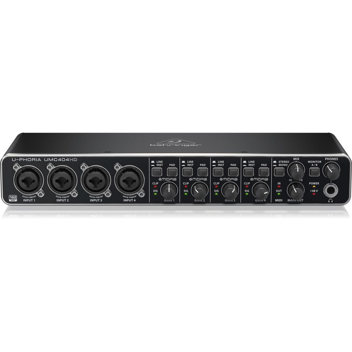Behringer U PHORIA UMC404HD Audiophile 4x4, USB Audio/MIDI