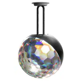 Ikarao - Prism L1 RGB Disco Ball DJ Strobe Light, Music-Syncing Party Light, 3-Hour Battery Life, Waterproof with Hanging Cord - Black