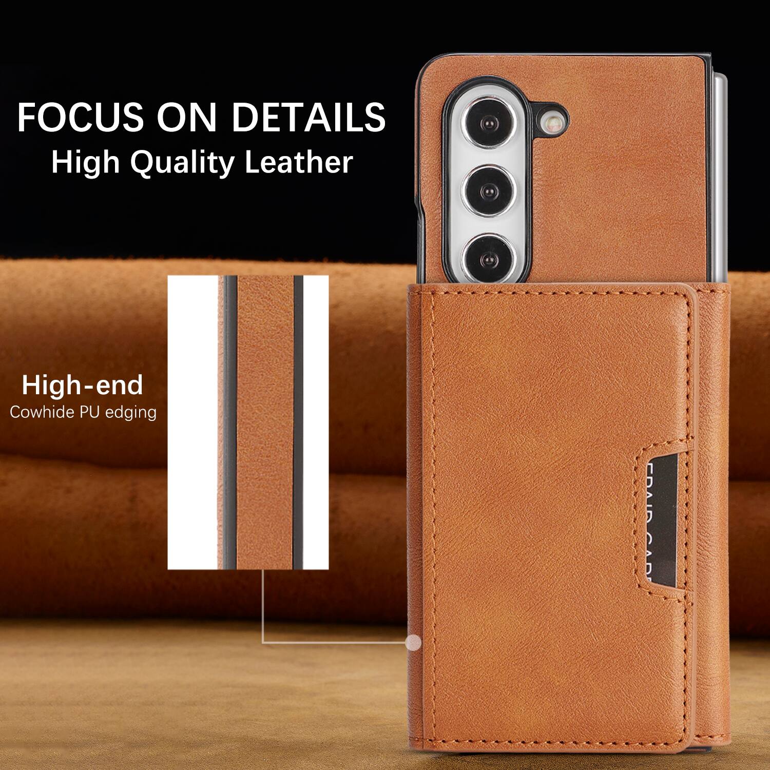 FOCUS ON DETAILS  
High Quality Leather  
High-end Cowhide PU edging