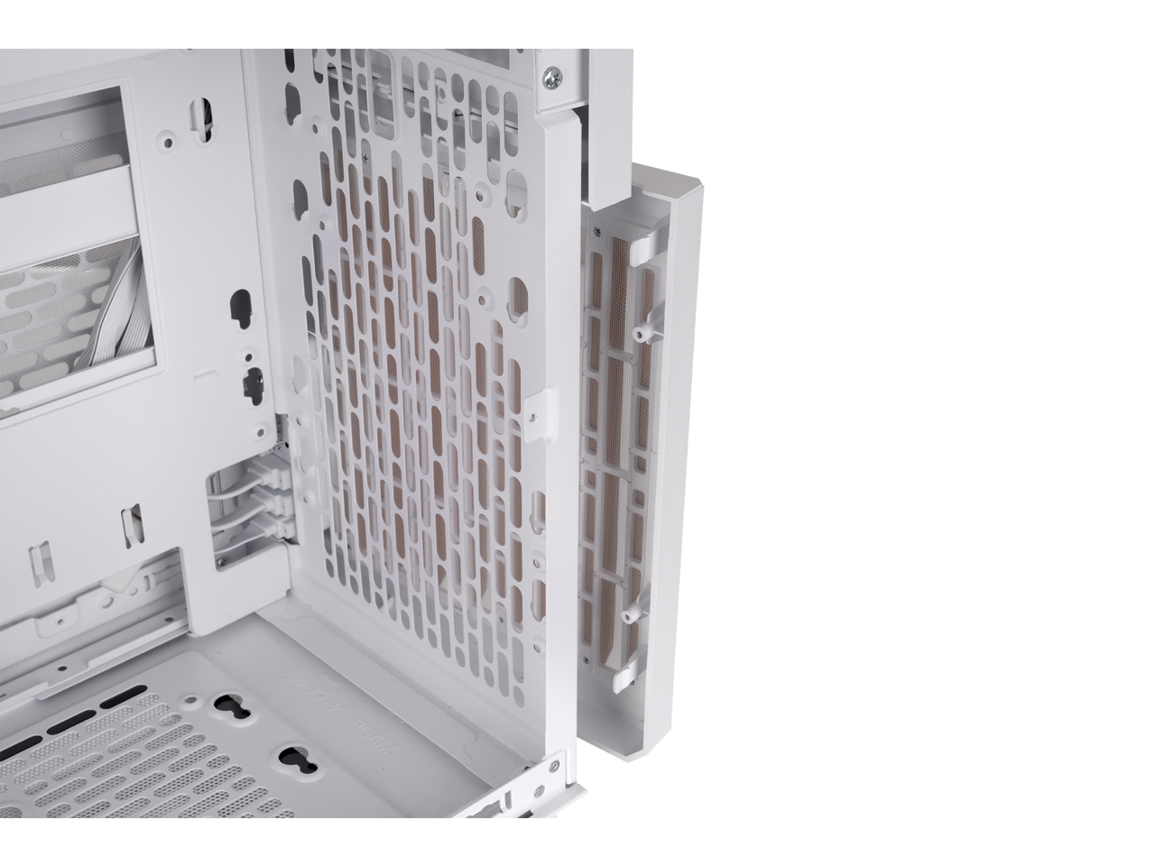 Alt View 10. Thermaltake - Thermaltake TR200 WS Micro-ATX/ITX Chassis with Wood Trim - Snow White - Snow.