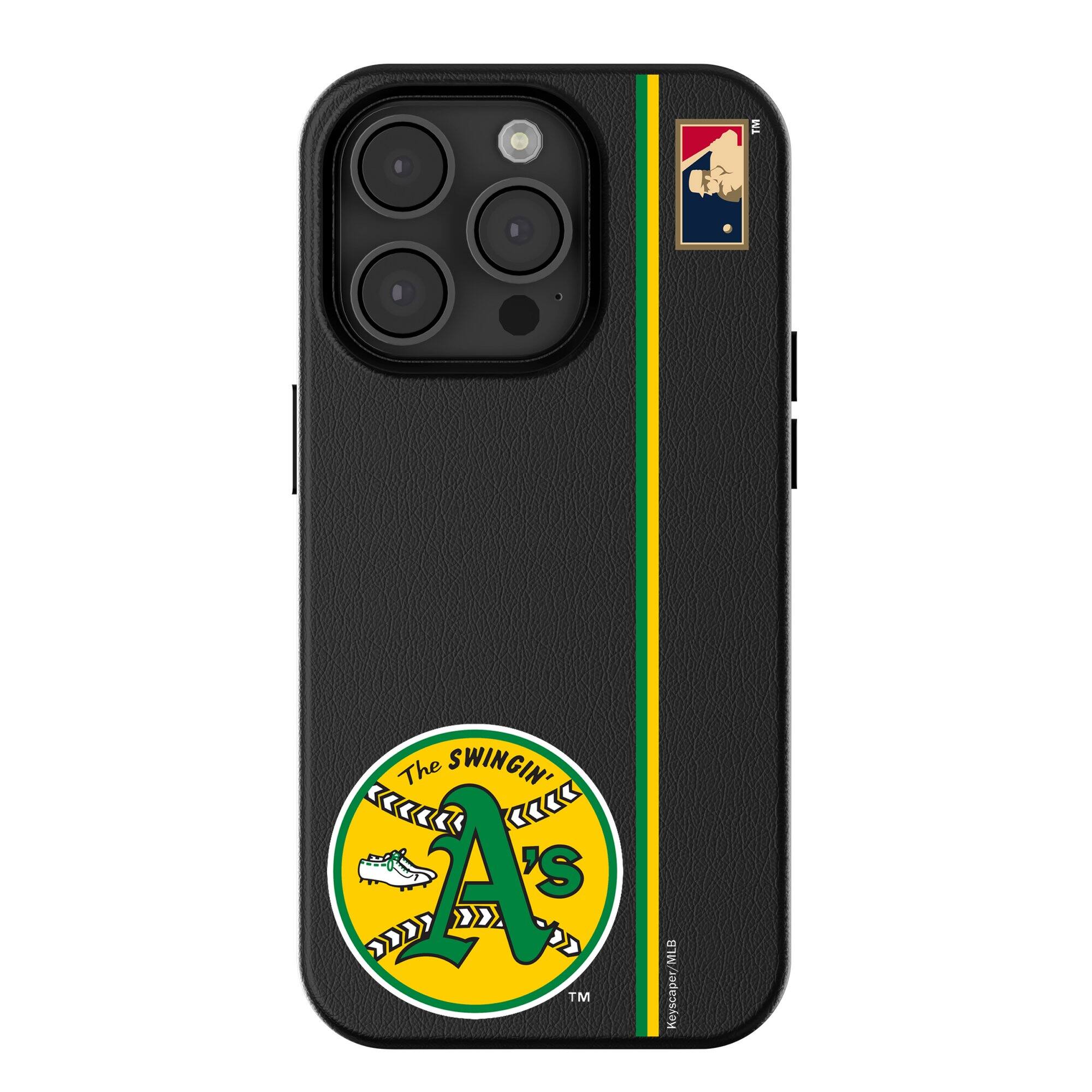 Keyscaper - MLB - Athletics 1971 Logo iPhone Magnetic Bump Case - 16 - Black price history on PriceWatchPro