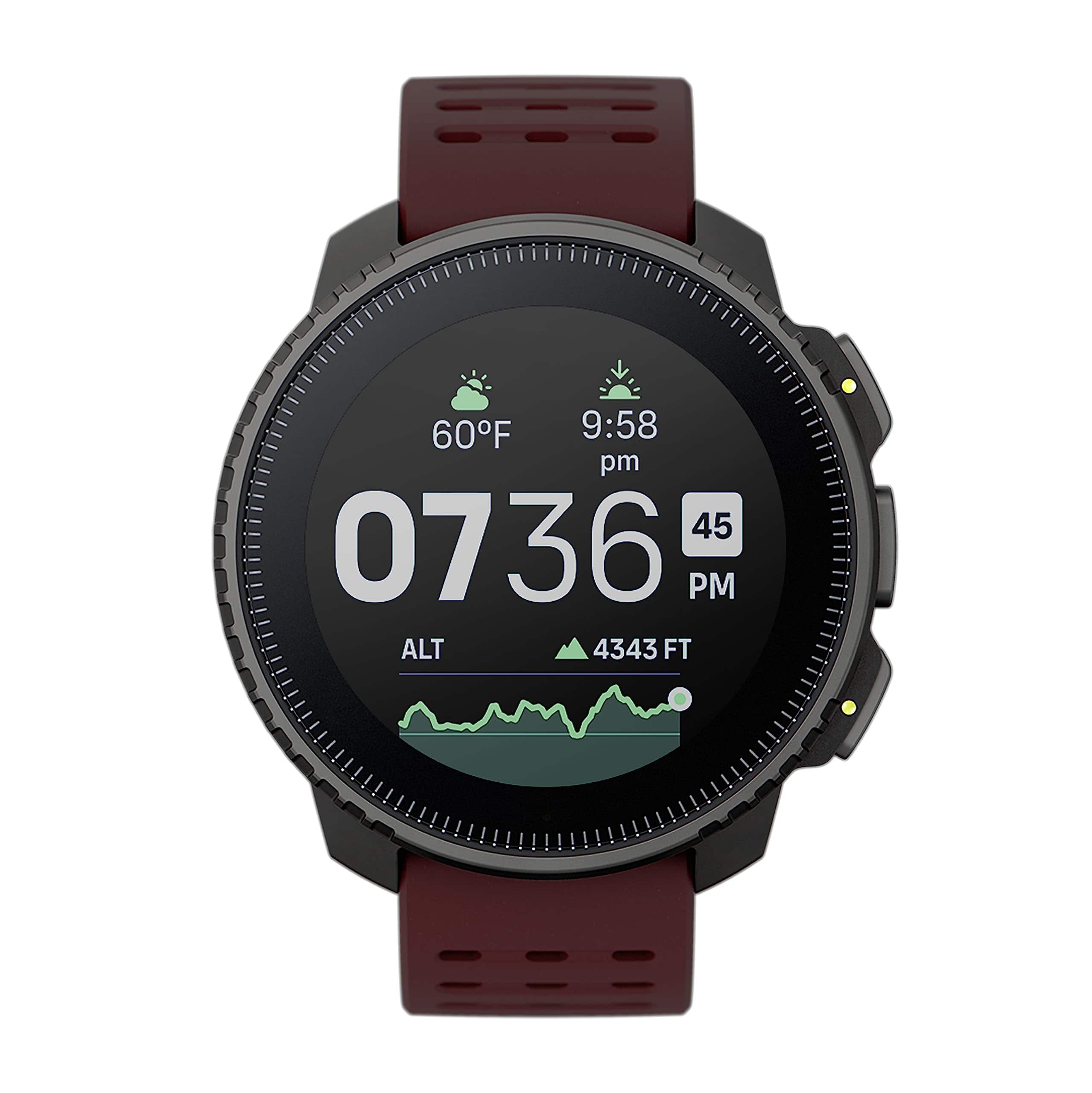 SUUNTO - Vertical: Adventure GPS Watch, Large Screen, Offline Maps,  Black/Ruby - Red - (2023)