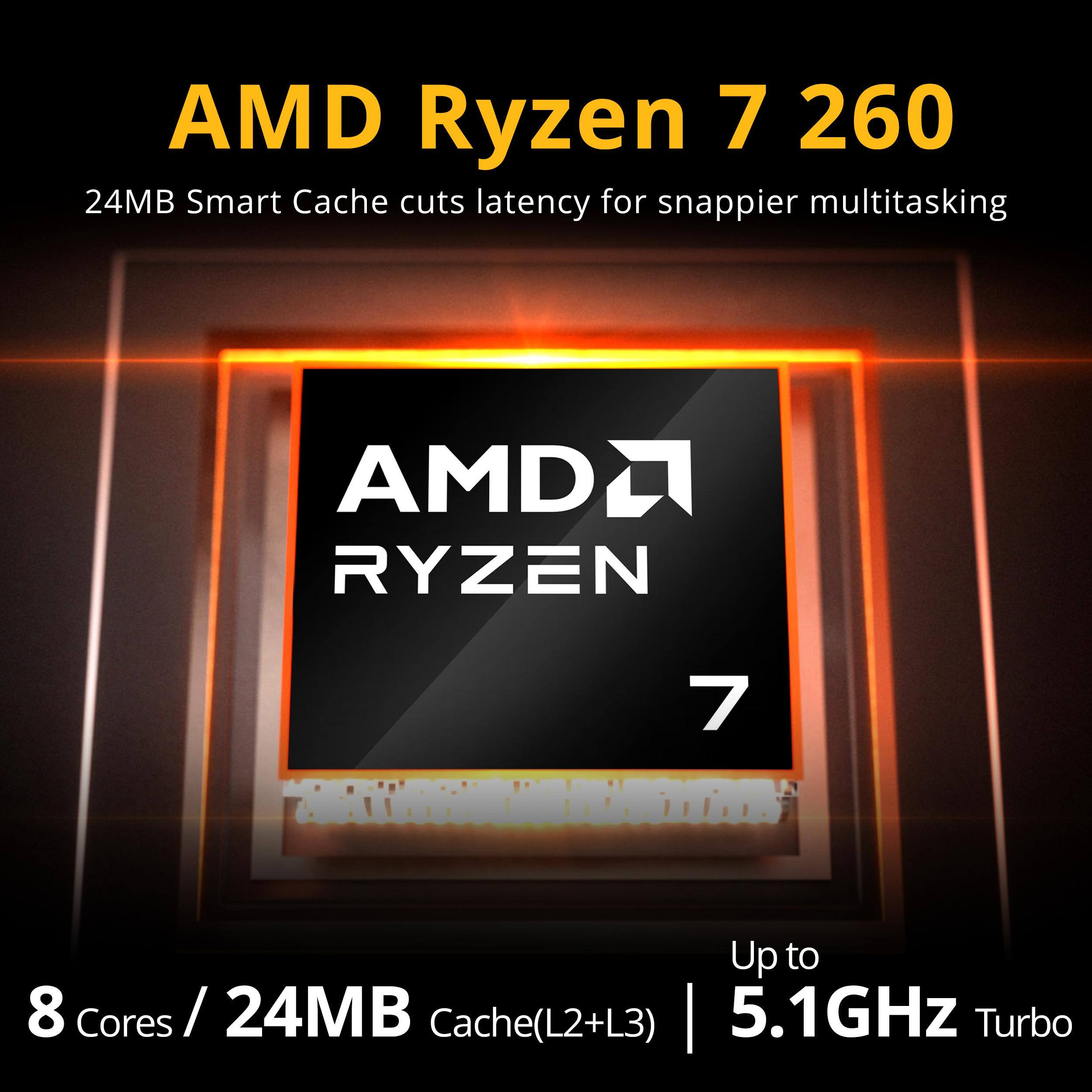 AMD Ryzen 7 2600
24MB Smart Cache cuts latency for snappier multitasking

AMD RYZEN 7

Up to 8 Cores 24MB Cache(L2+L3) 5.1GHz Turbo