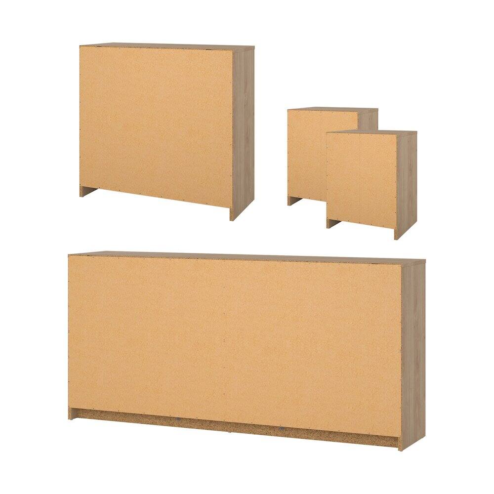 Left. Tvilum - 4-Piece Bedroom Set - Brown.