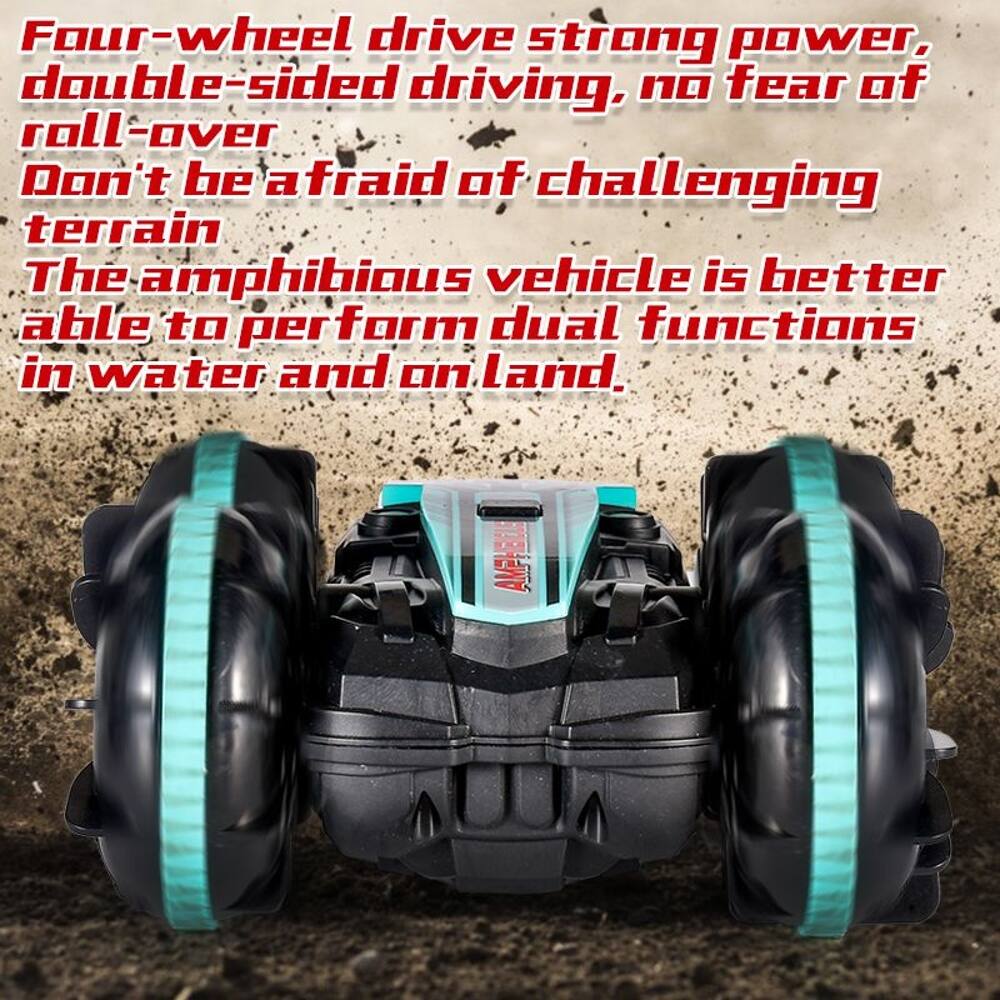 Four-wheel drive strong power, double-sided driving, no fear of roll-over. Don't be afraid of challenging terrain. The amphibious vehicle is better able to perform dual functions in water and on land.