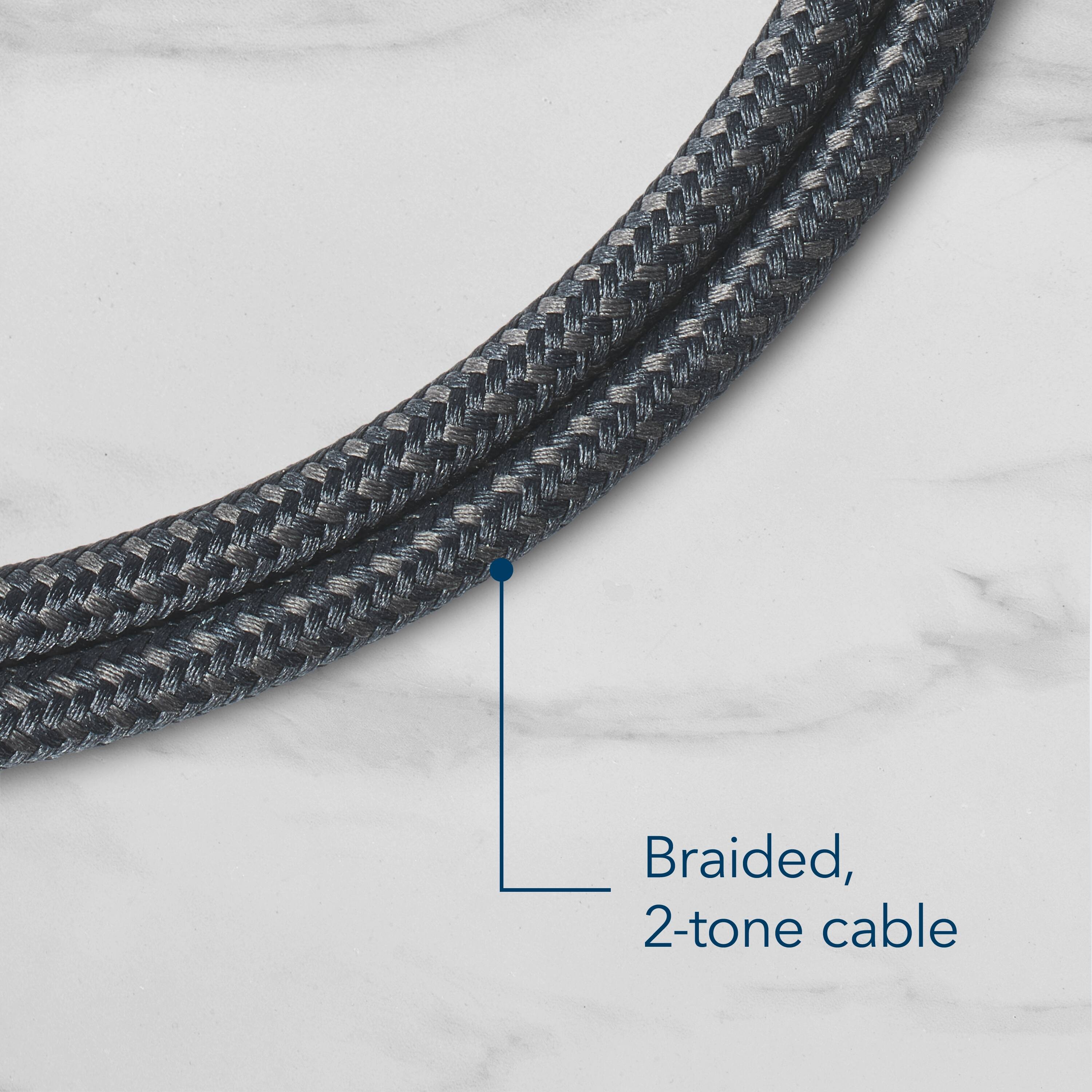 Braided, 2-tone cable