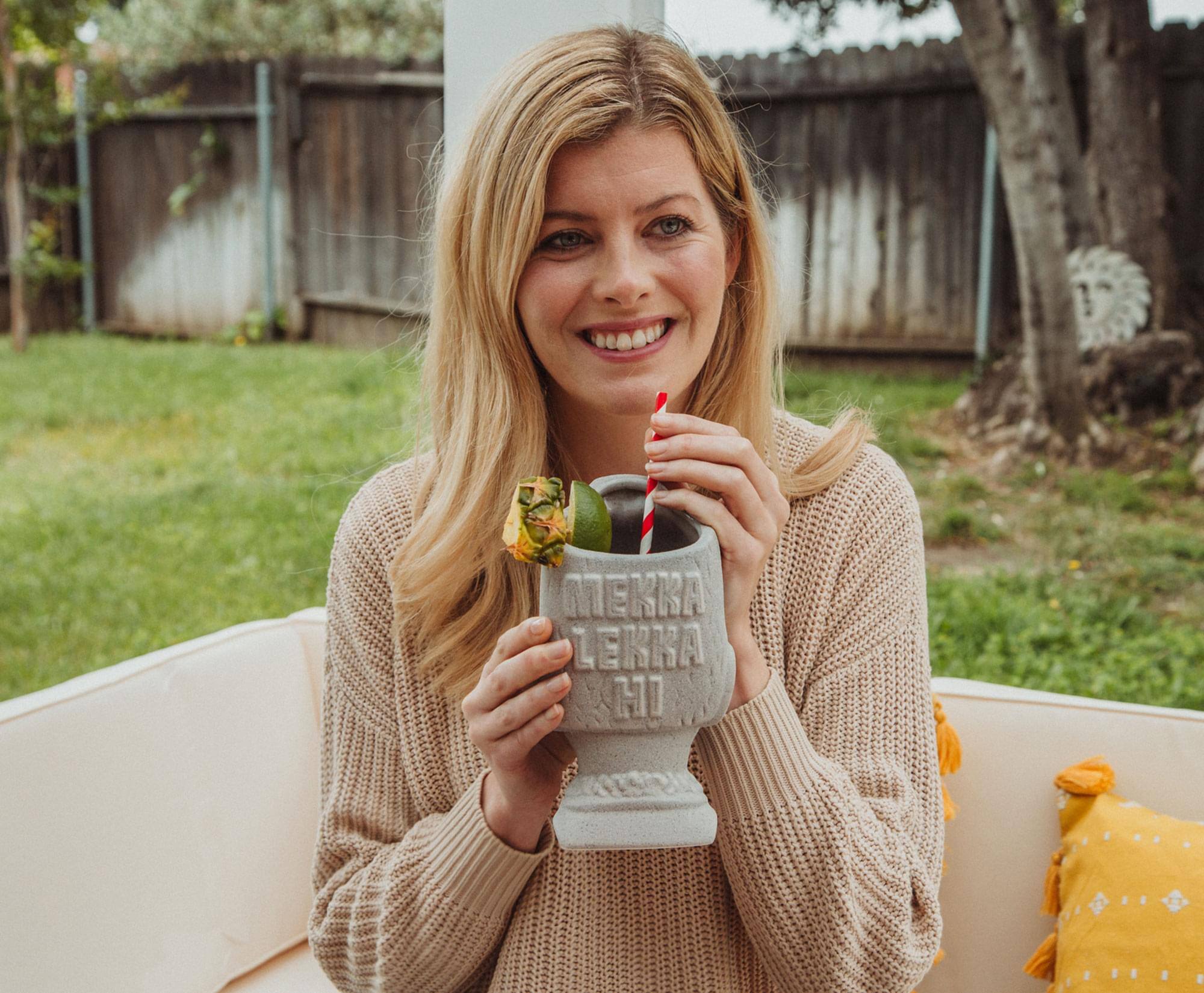 Alt View 5. ThinkGeek - Geeki Tikis Pee-Wee Herman Big Head Ceramic Mug | Holds 22 Ounces - White.