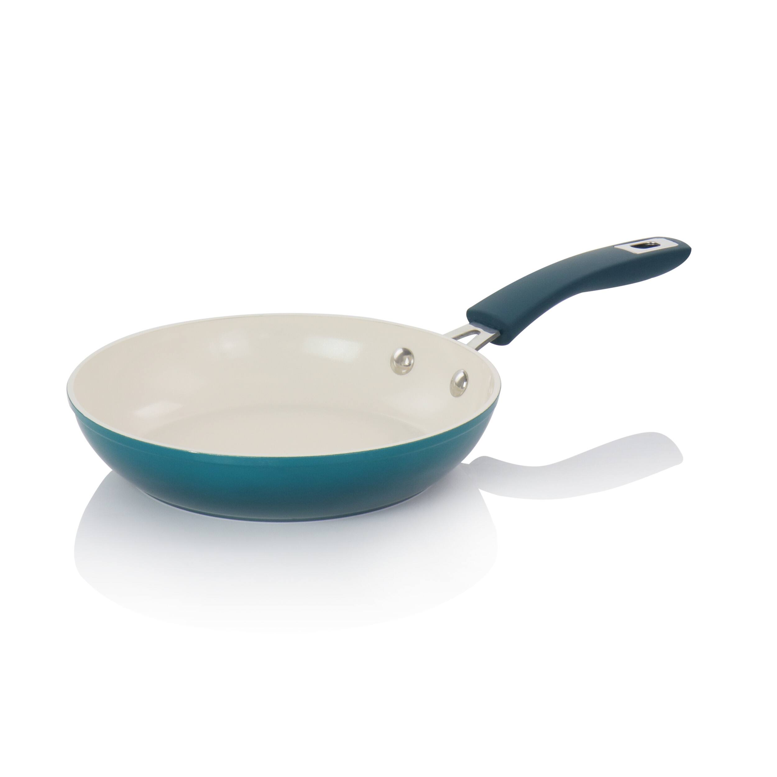 Alt View 4. Oster - Oster Corbett 8 Piece Nonstick Aluminum Cookware Set in Teal - Teal.