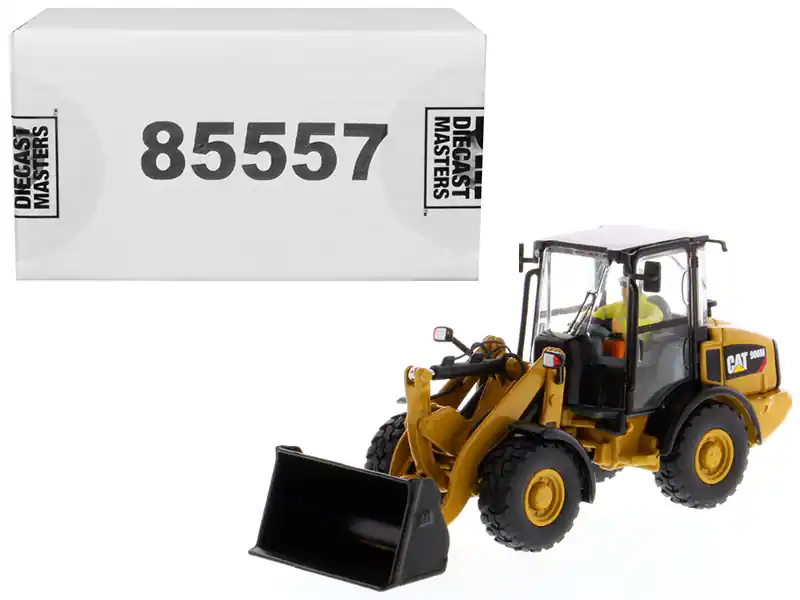 CAT Caterpillar 906M Compact Wheel Loader with Operator "High Line Series" 1/50 Diecast Model by Diecast Masters - Yellow