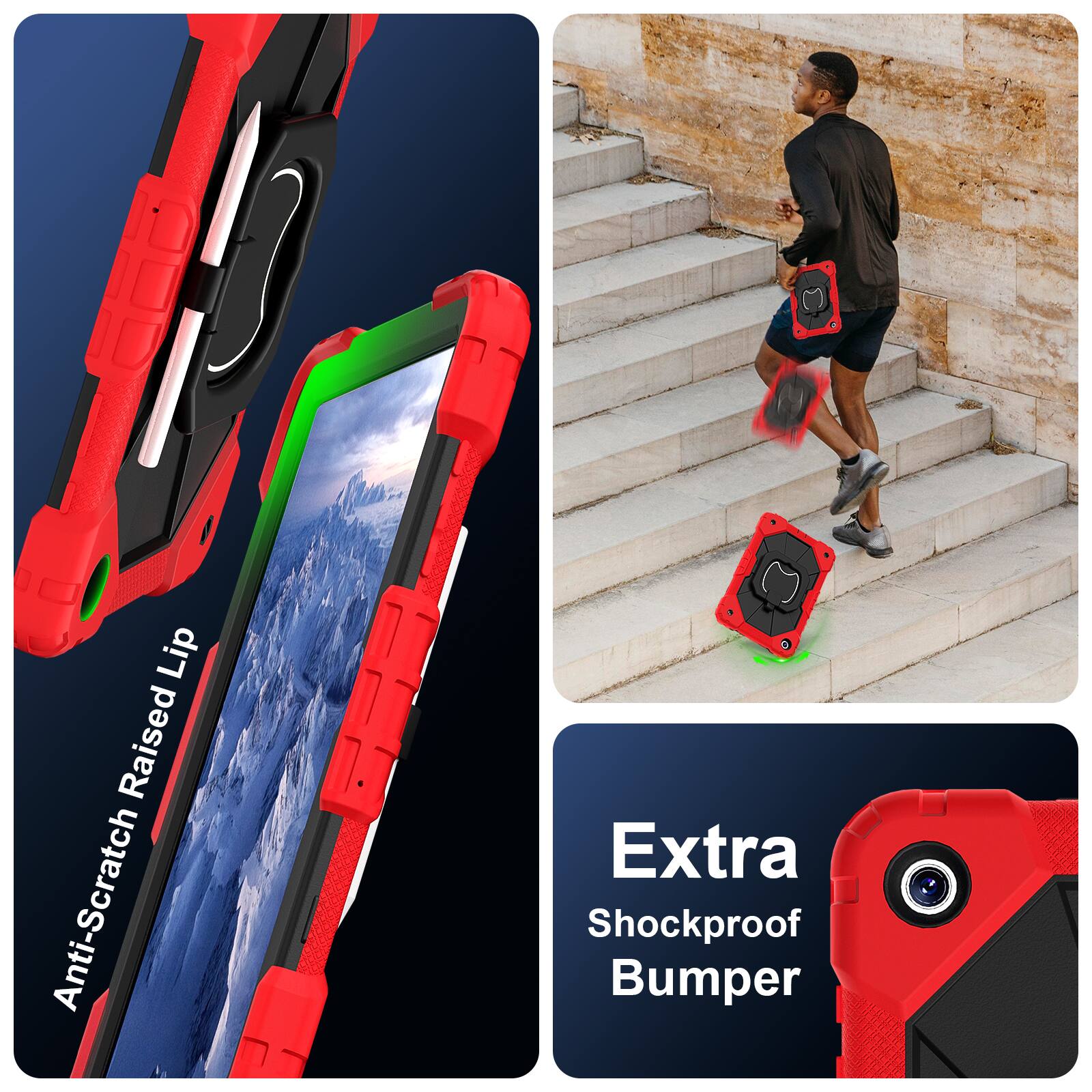 Lip Raised Anti-Scratch Extra Shockproof Bumper

Anti-Scratch Raised Lip

Extra Shockproof Bumper