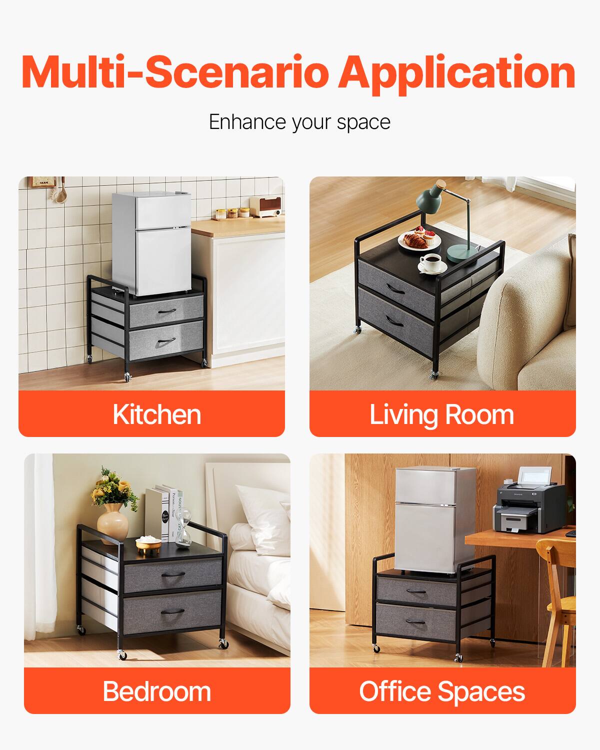 Multi-Scenario Application
Enhance your space
Kitchen
Living Room
Bedroom
Office Spaces
