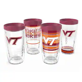 Tervis - Virginia Tech Hokies Four-Pack 16oz. Classic Tumbler Set - Multicolor