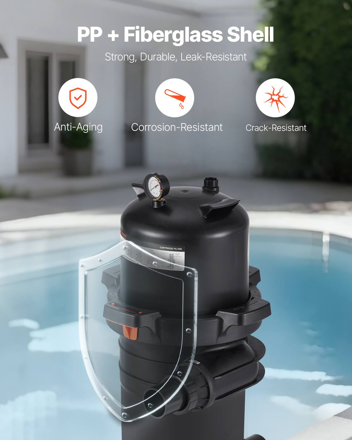 PP + Fiberglass Shell  
Strong, Durable, Leak-Resistant  

- Anti-Aging  
- Corrosion-Resistant  
- Crack-Resistant