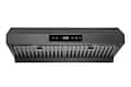Hauslane - 30 inches - Externally Vented - Under cabinet Range Hood - Black Stainless Steel