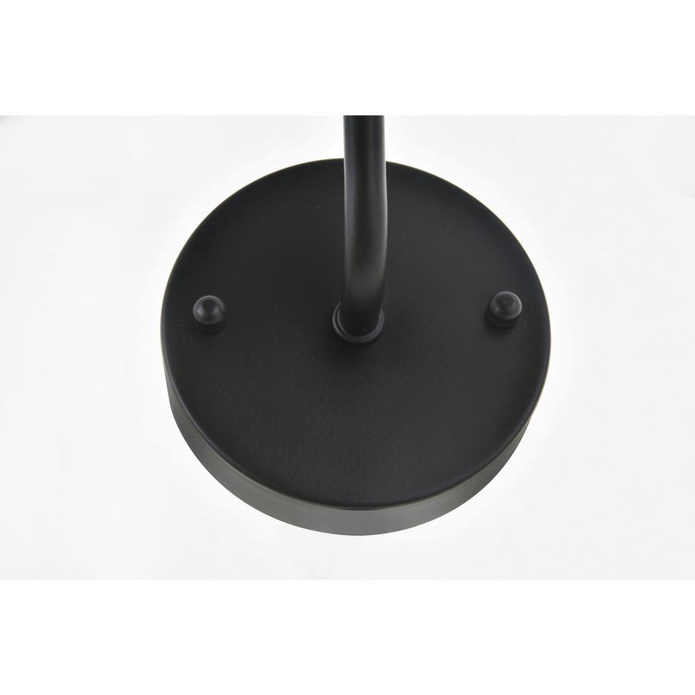 Left. Living District - Serif 1 light black Wall Sconce - Black.