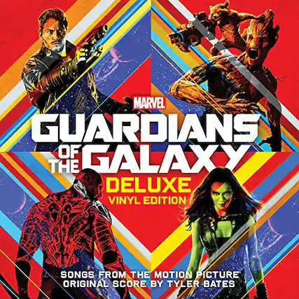 MARVEL
GUARDIANS OF THE GALAXY
DELUXE VINYL EDITION
SONGS FROM THE MOTION PICTURE ORIGINAL SCORE BY TYLER BATES