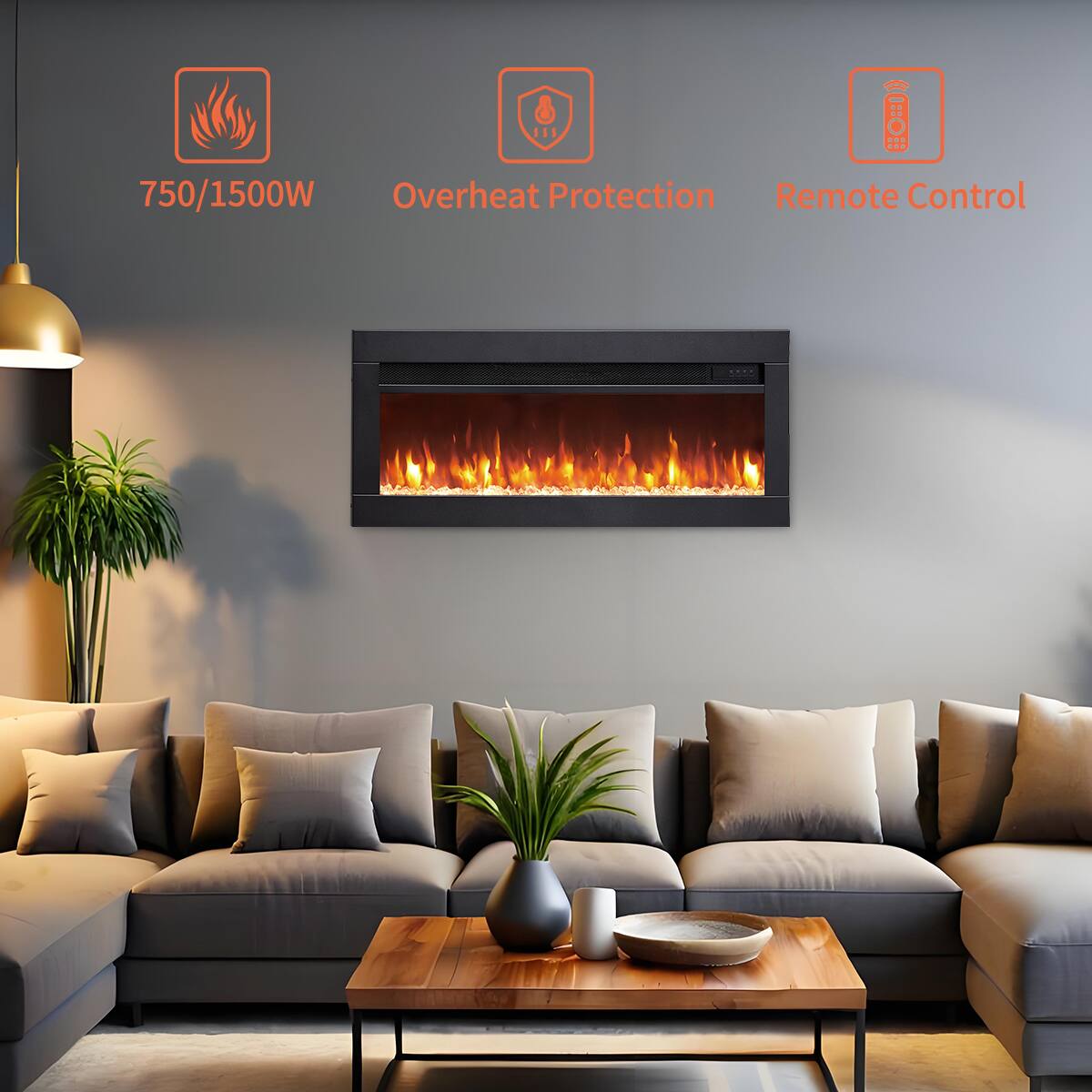 750/1500W  
Overheat Protection  
Remote Control