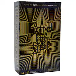 SpinMaster Games - Spin Master Games Hard to Get Party Game Secret Word Clue Game Funny Prompts Teens & Adults 2–10 Players Ages 14+ - Multicolour