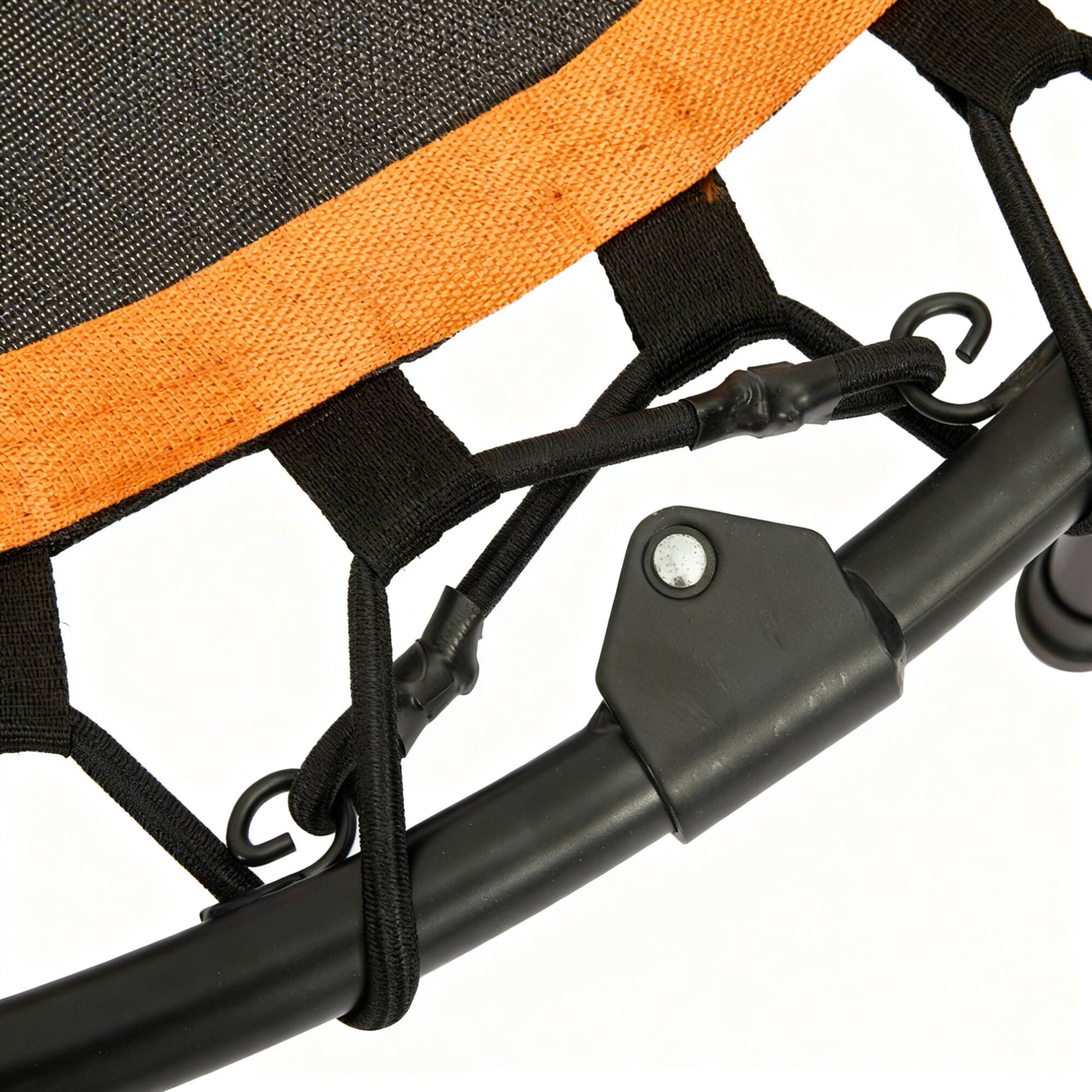 Alt View 10. Loheer - Foldable Mini Exercise Trampoline with Handlebar for Indoor and Outdoor Cardio Workout - Black.