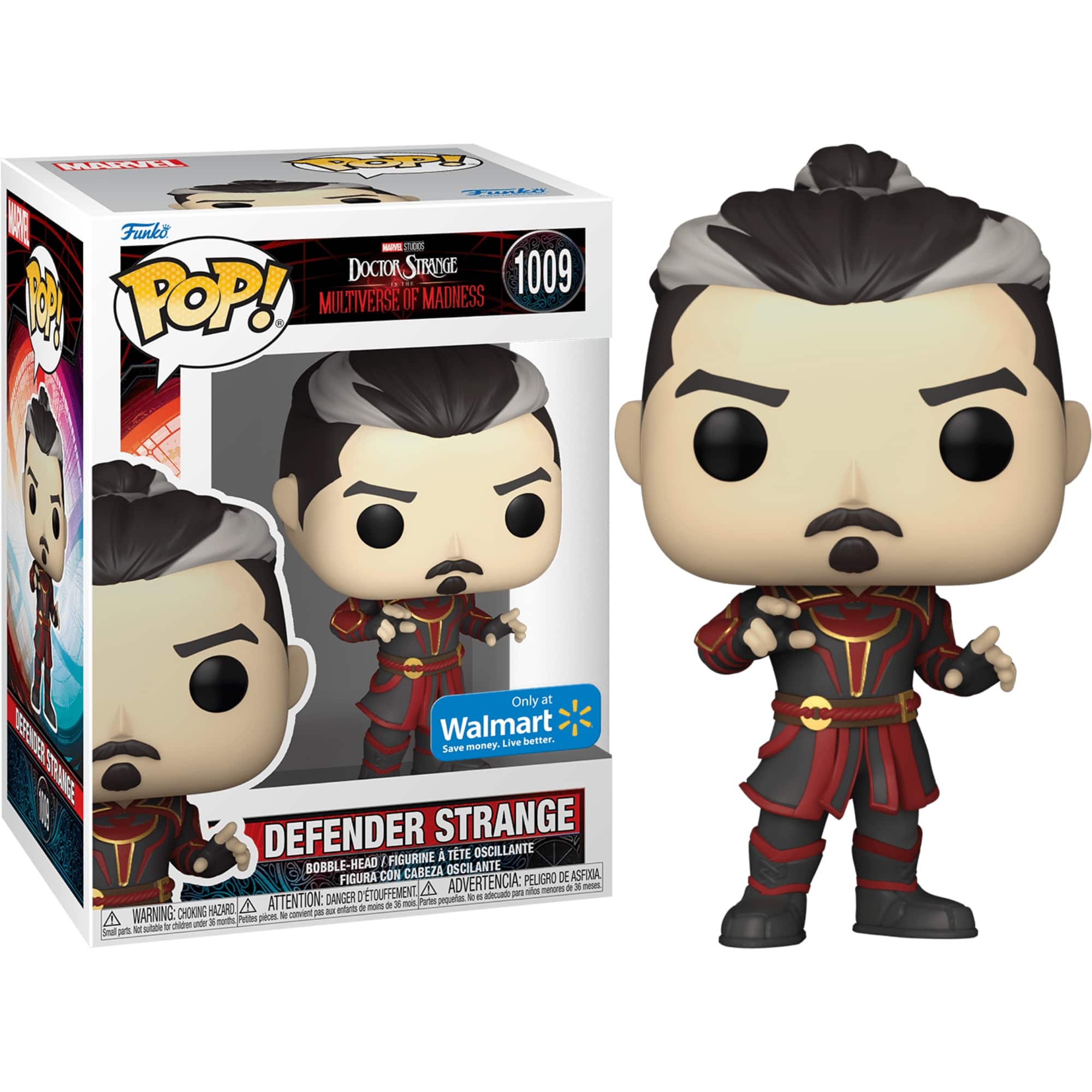 Marvel Doctor Strange Multiverse of Madness Defender Strange Funko Pop! Vinyl Figure #1009 - Red