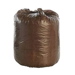Stout - Controlled Life Cycle 30 Gallon Industrial Trash Bag, 30" x 36", Low Density, 0.8 mil, 60 Bags/Box, 3 Rolls - Brown