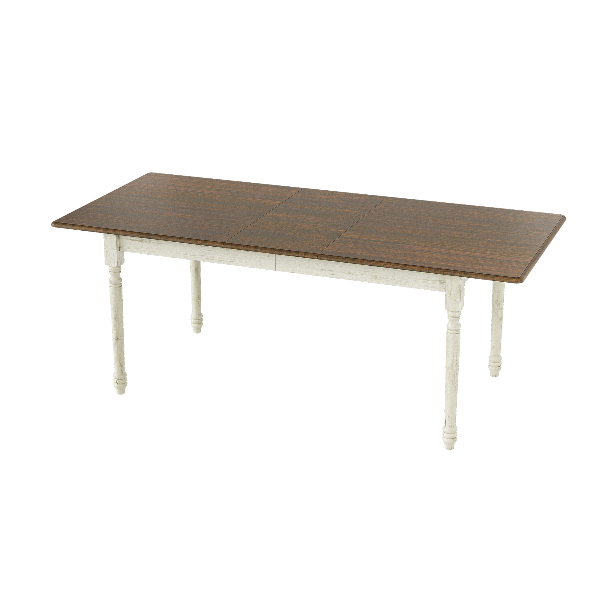 Alt View 3. Famapy - Multipurpose Folding Desk with 3-Section Top, 78.7" Extendable Writing Table for Home Office & Study. - White & Brown.