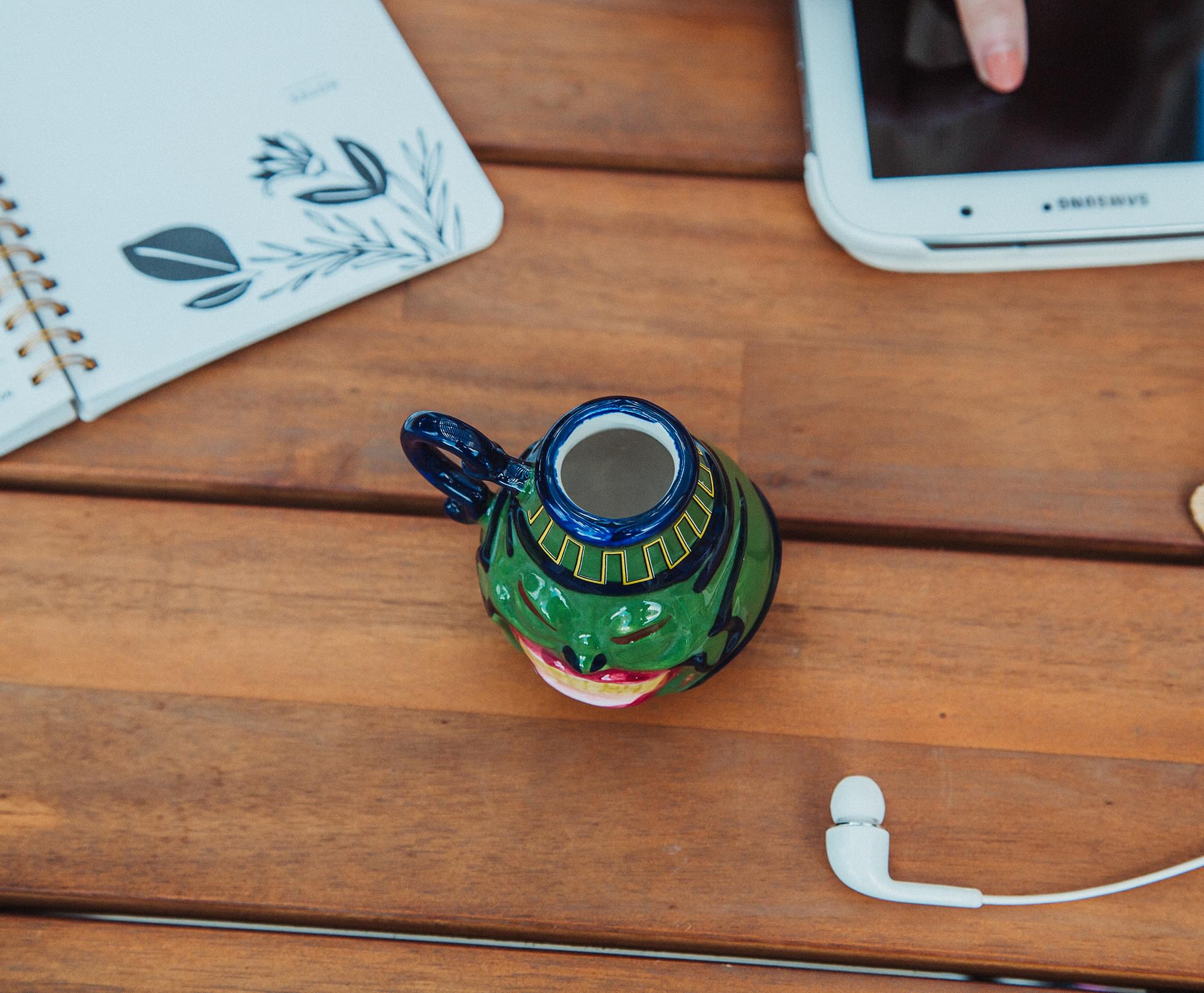 Alt View 5. Surreal Entertainment - Yu-Gi-Oh! Pot Of Greed Sculpted Ceramic Mini Mug | Holds 2 Ounces - Green.