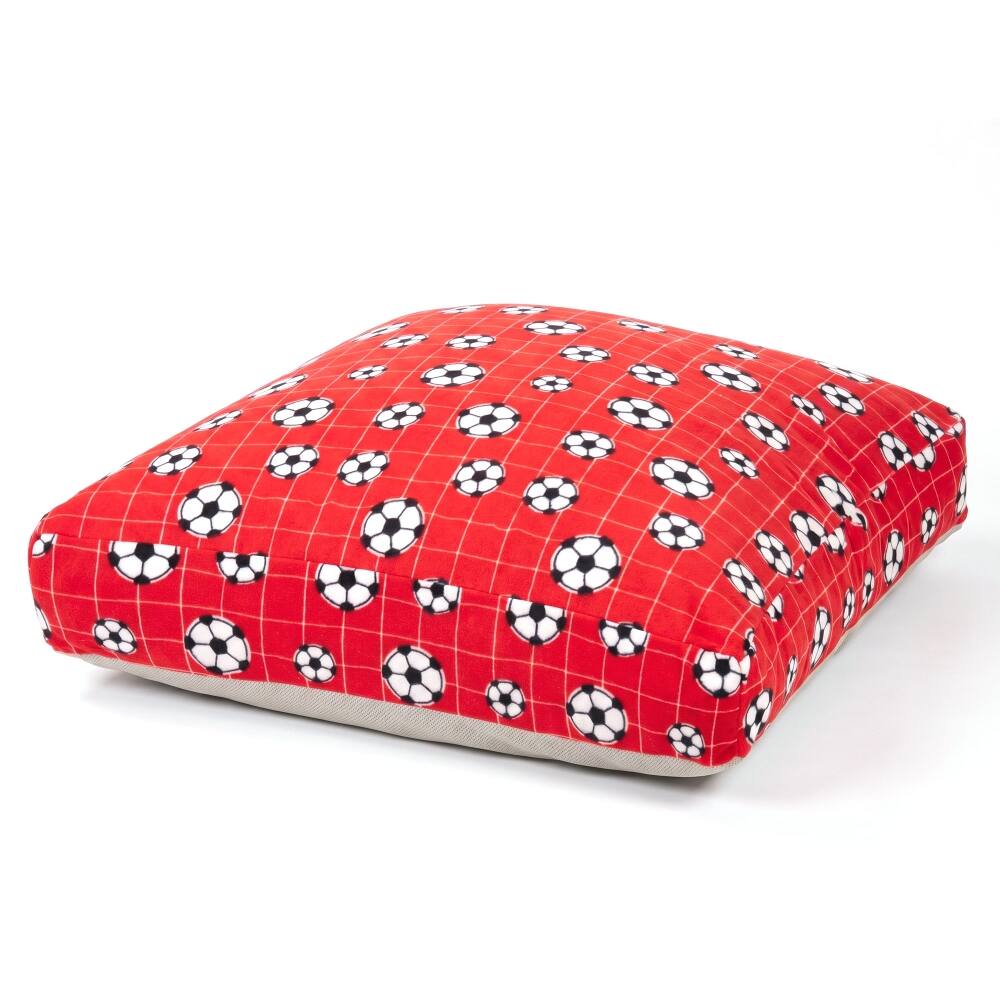 Alt View 6. Loheer - Loheer 48x72 inch Sensory Crash Pad for Kids and Adults Red Fleece Landing Mat - Red.