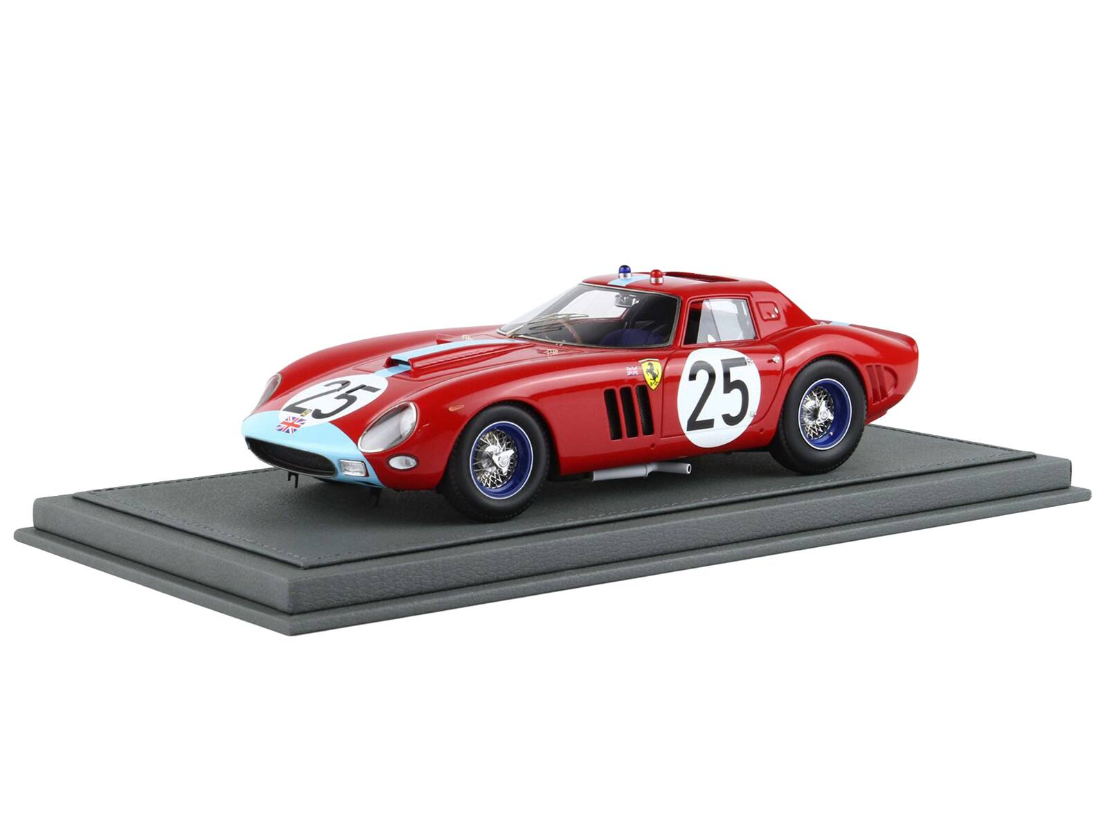 Alt View 7. BBR - Ferrari 250 GTO #25 "24 Hours of Le Mans" (1964) with DISPLAY CASE Limited Edition 1/18 Diecast Model Car by BBR.