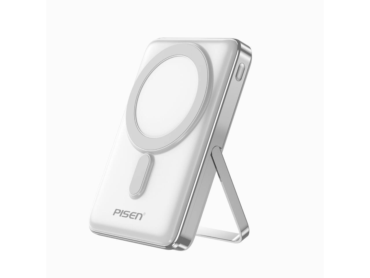 Front. PISEN - PISEN 30W magnetic fast charging wireless power bank 10000mAh (TP-D080/ white).