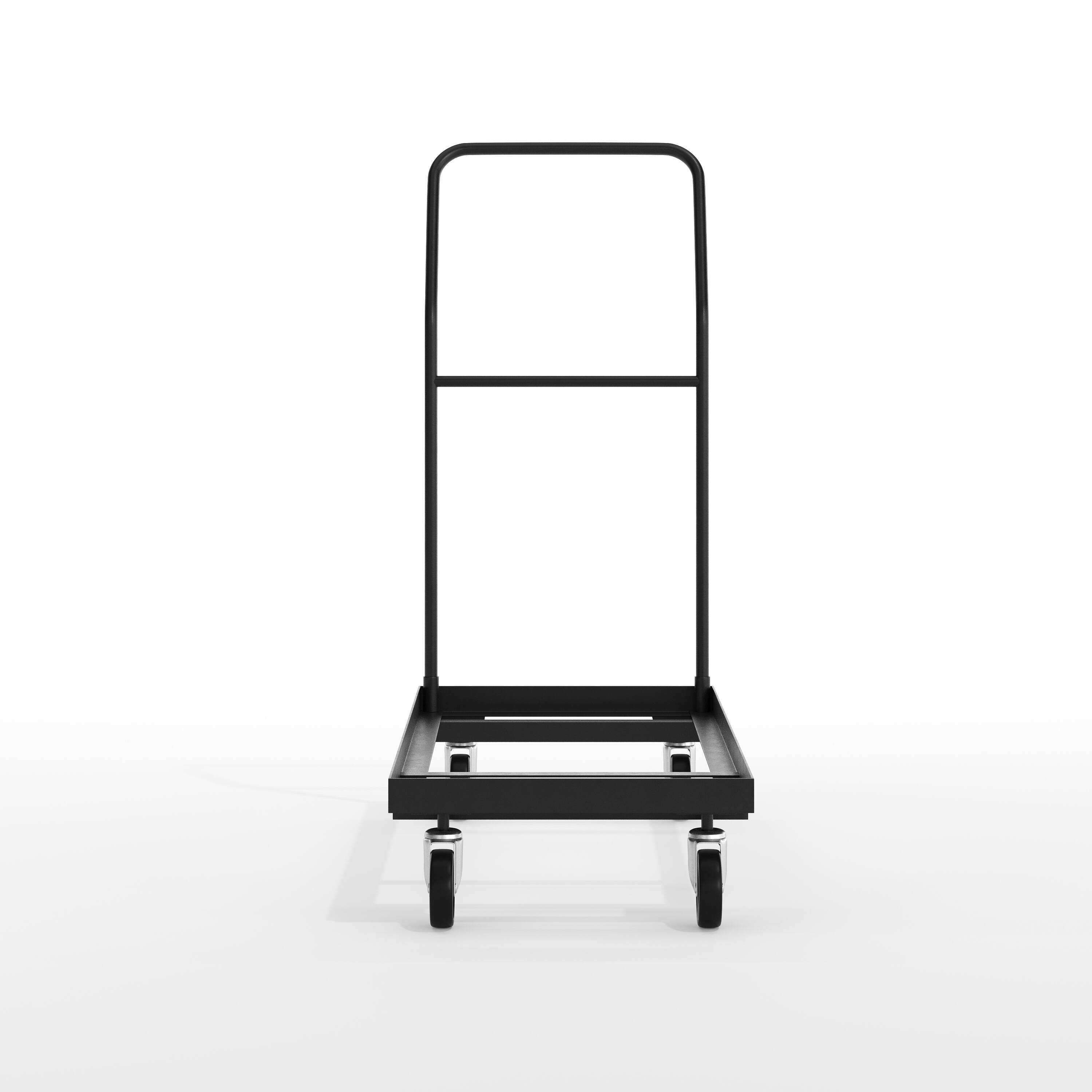 Alt View 7. Emma + Oliver - Folding Chair Dolly - Black.