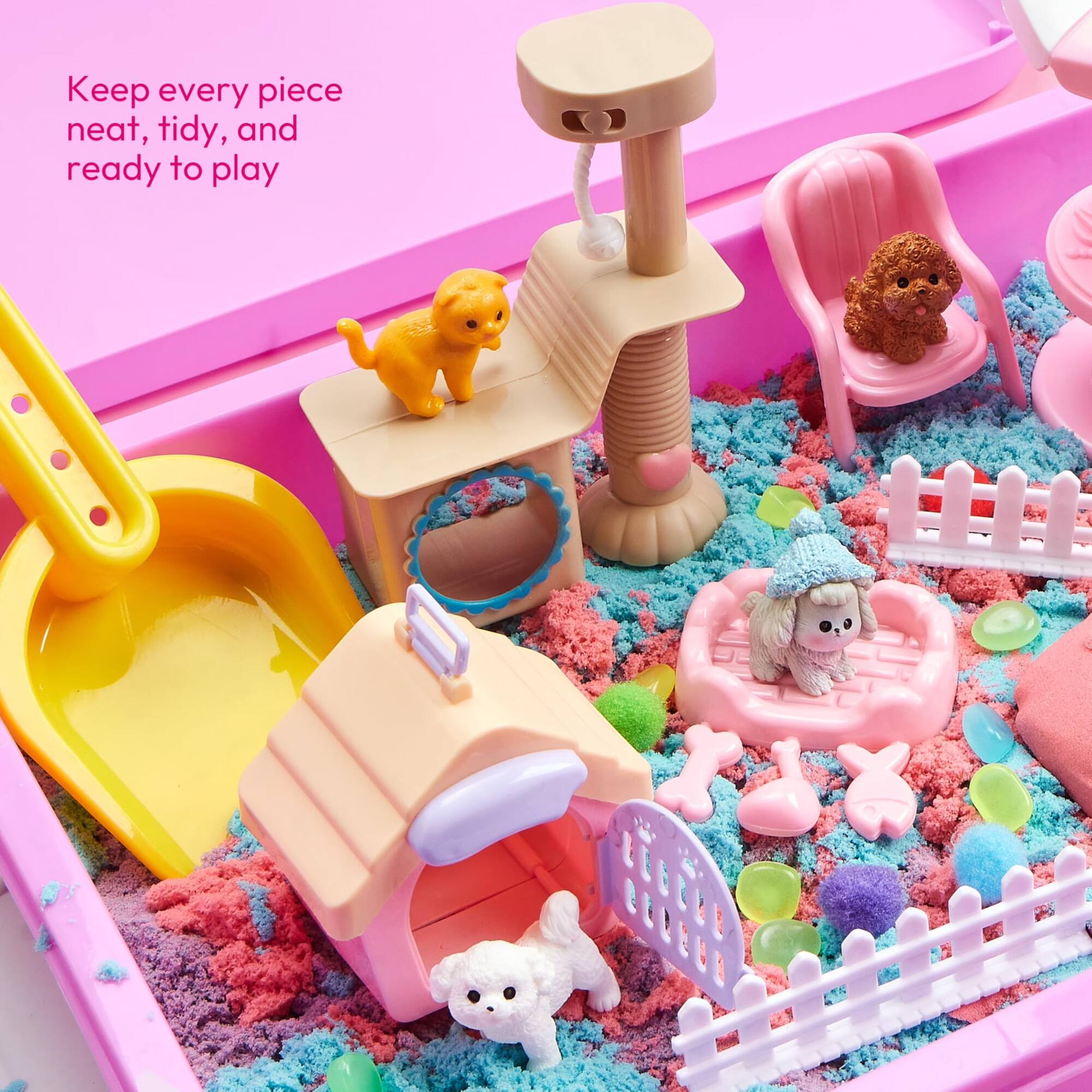 Keep every piece neat, tidy, and ready to play