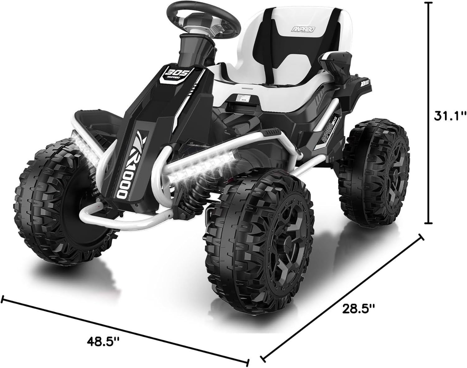ANPABO  
305  
R1000  
ANPABG.com  
31.1"  
28.5"  
48.5"