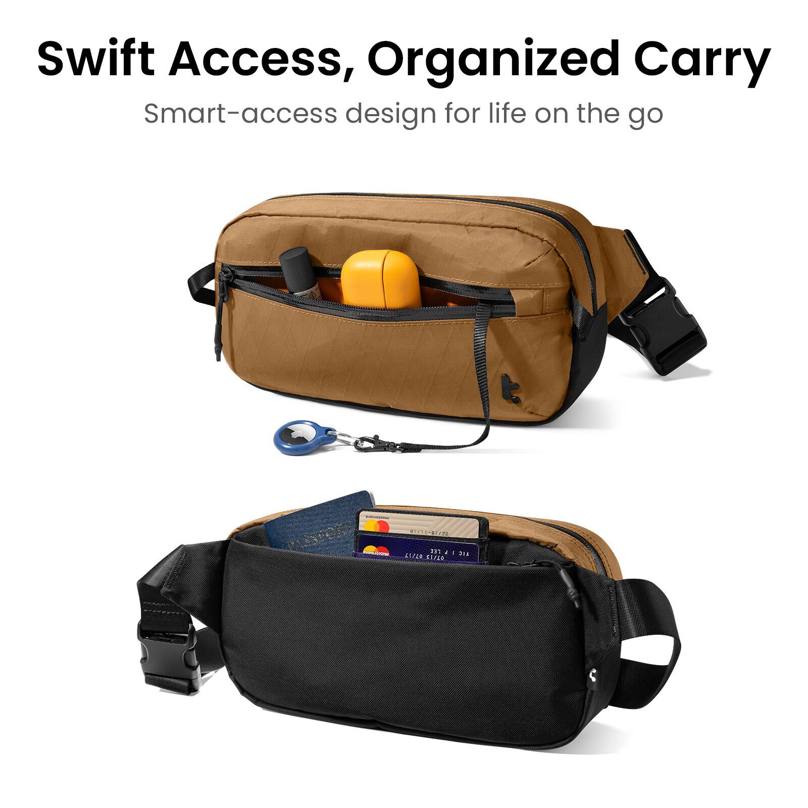 Swift Access, Organized Carry  
Smart-access design for life on the go