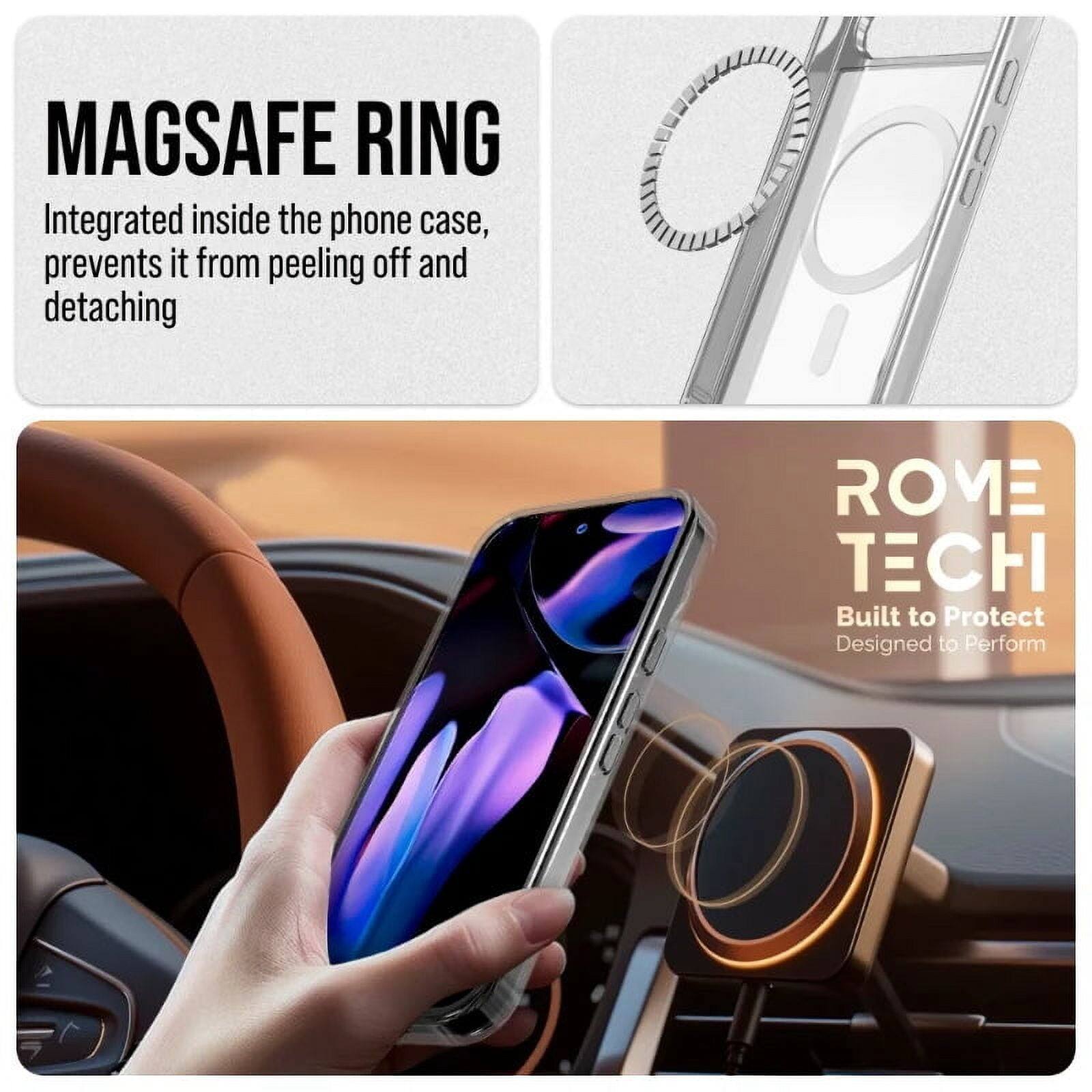 MAGSAFE RING  
Integrated inside the phone case, prevents it from peeling off and detaching  

ROME TECH  
Built to Protect  
Designed to Perform
