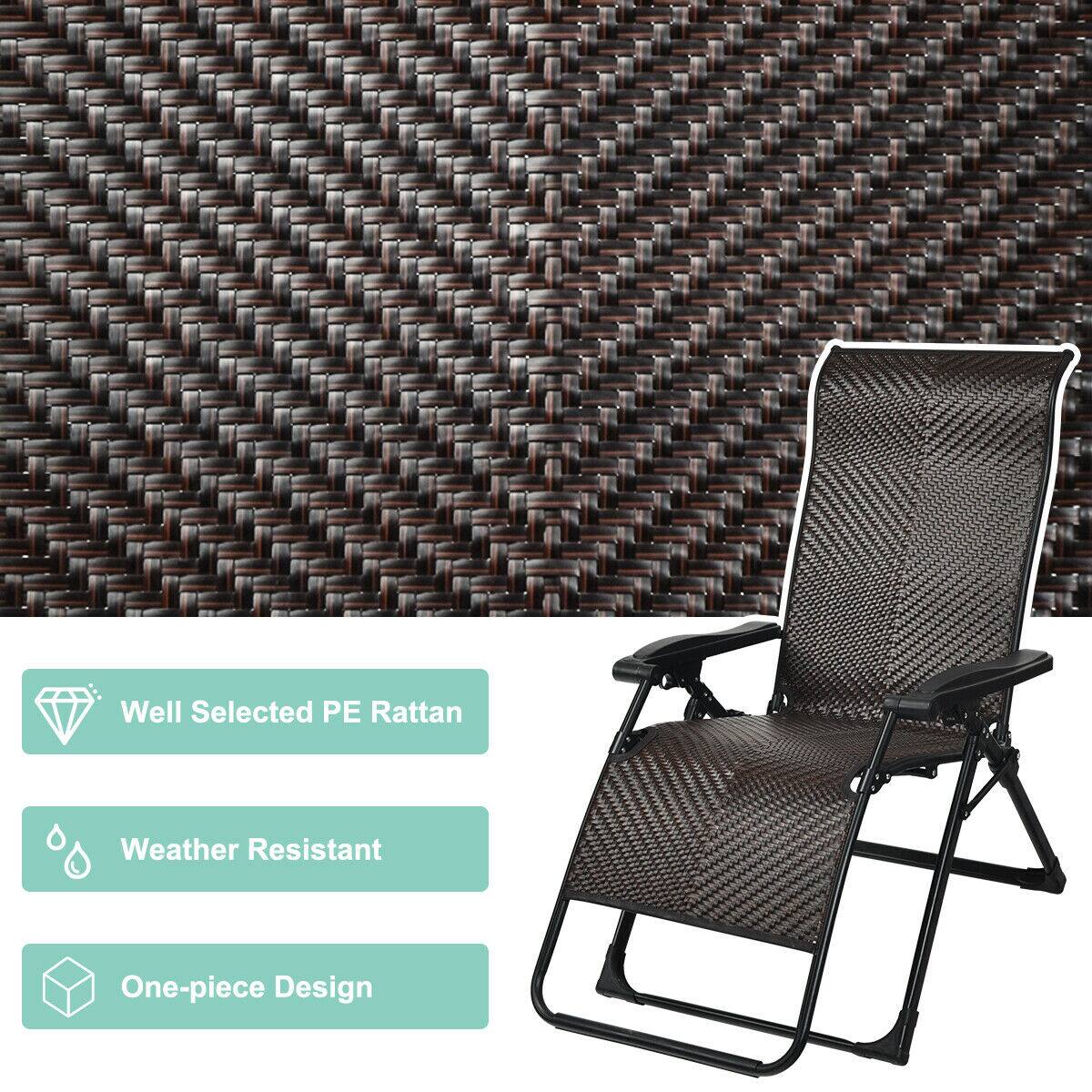 - Well Selected PE Rattan
- Weather Resistant
- One-piece Design