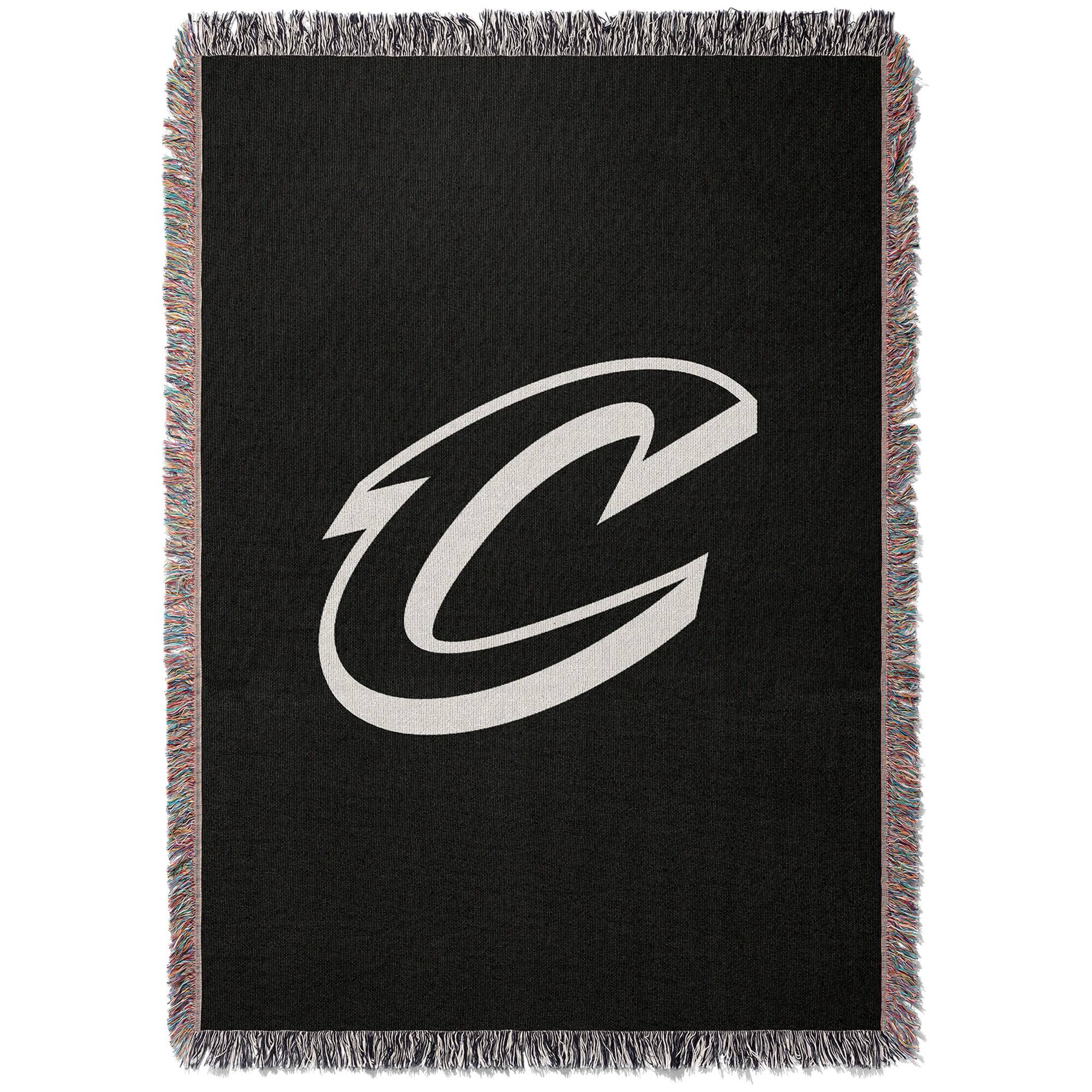 Front. Chad & Jake - Cleveland Cavaliers Woven Blanket - Black.