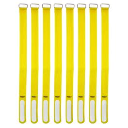 Grizzly Supply - 12" Hook and Loop Cinch Strap 8/pk - Yellow
