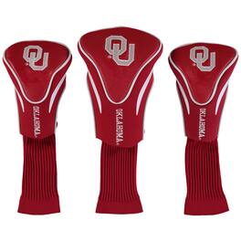Team Golf - Oklahoma Sooners 3-Pack Contour Golf Club Head Covers - Multicolor