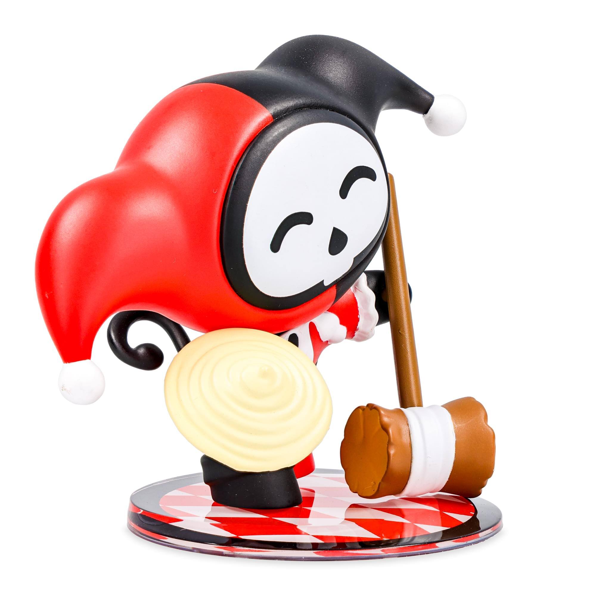 Alt View 2. Toynami - Skelanimals DC Heroes 4" Vinyl Figure: (Harley Quinn) Marcy - Red.